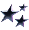 Three Chrome Stars