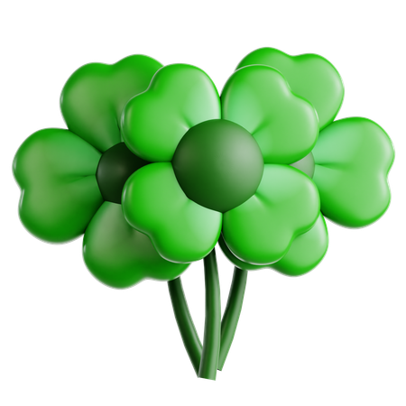 Three Clover  3D Icon