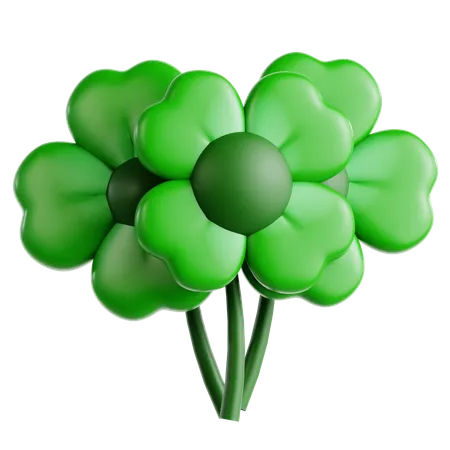 Three Clover  3D Icon