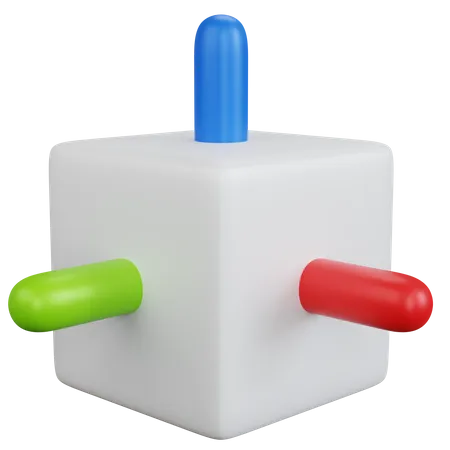 Three Dimensional Cube  3D Icon