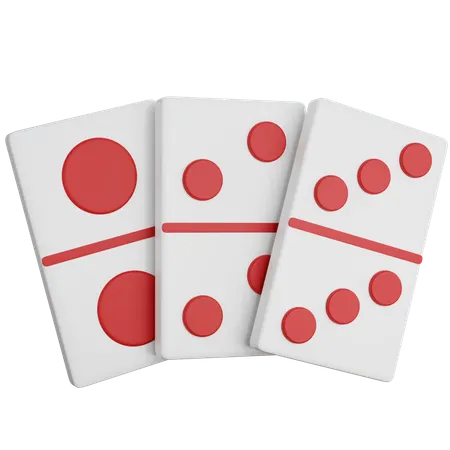Three Domino Dices  3D Icon