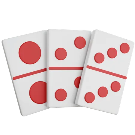 Three Domino Dices  3D Icon