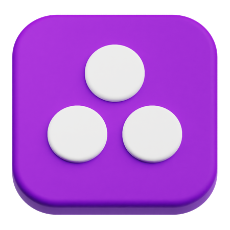 Three Dots  3D Icon