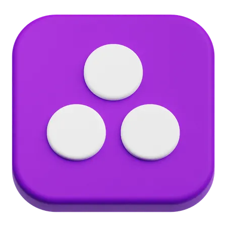 Three Dots  3D Icon