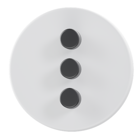 Three dots vertical  3D Icon