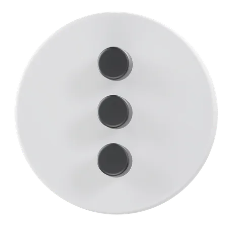 Three dots vertical  3D Icon
