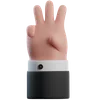 Three Finger Hand Gesture