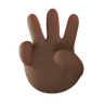 three finger emoji