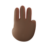 3ds of three finger hand gesture