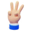 Three Finger Hand Gesture