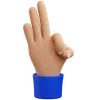 Three hand gesture