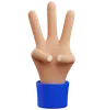 Three hand gesture