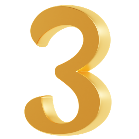 Three Number  3D Icon
