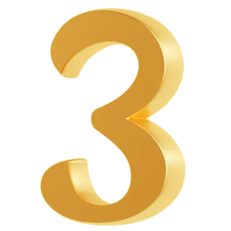 Three Number  3D Icon