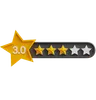 Three Of Five Star Rating