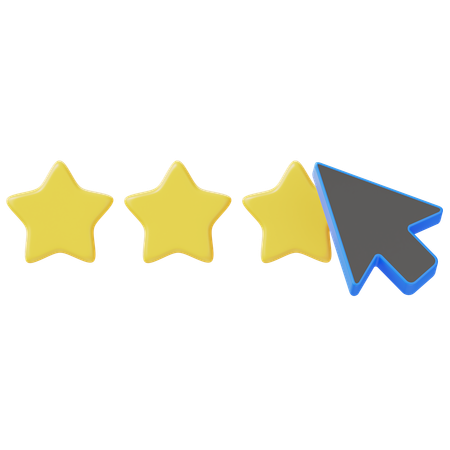 Three Rating  3D Icon