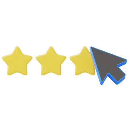 Three Rating  3D Icon