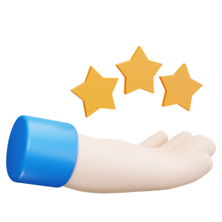Three Rating  3D Icon
