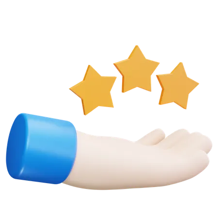 Three Rating  3D Icon