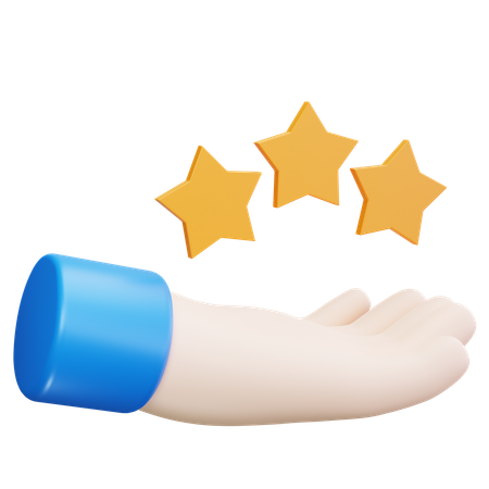 Three Rating  3D Icon