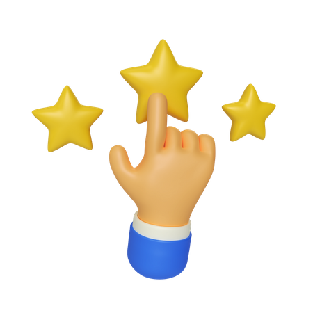 Three Star  3D Icon