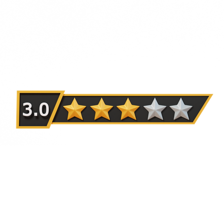 Three Star  3D Icon