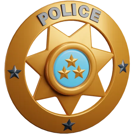 Three Star Badge  3D Icon
