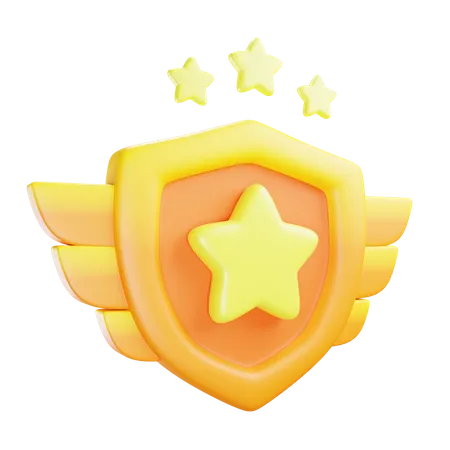 Three Star Emblem  3D Icon