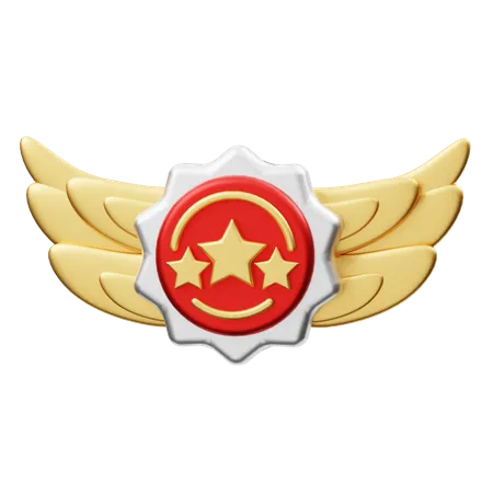 Three Star Medal  3D Illustration