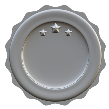 Three Star Medal  3D Illustration