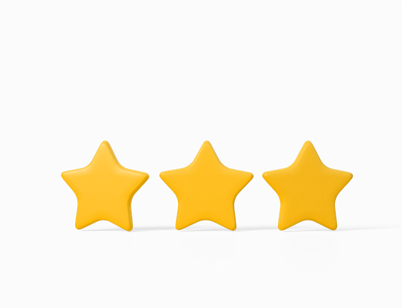 Three Stars  3D Icon