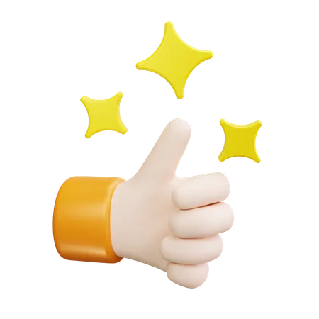 Three Stars  3D Icon