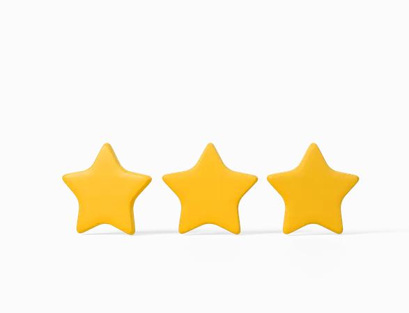 Three Stars  3D Icon