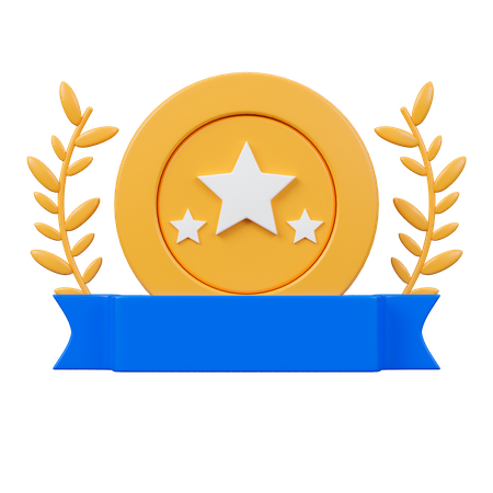 Three Stars Emblem  3D Icon