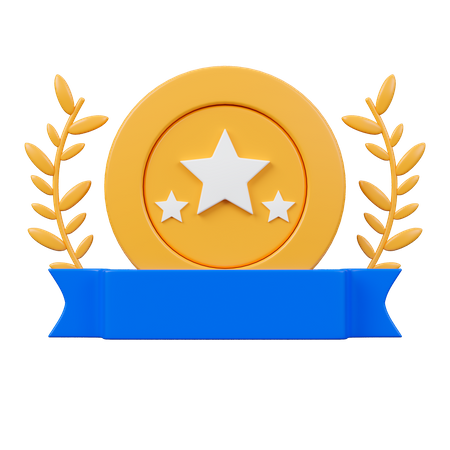 Three Stars Emblem  3D Icon