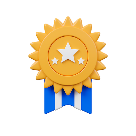 Three Stars Medal  3D Icon