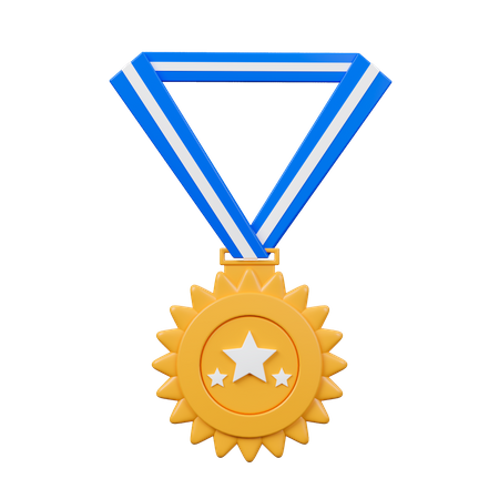 Three Stars Medal  3D Icon