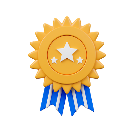 Three Stars Medal  3D Icon