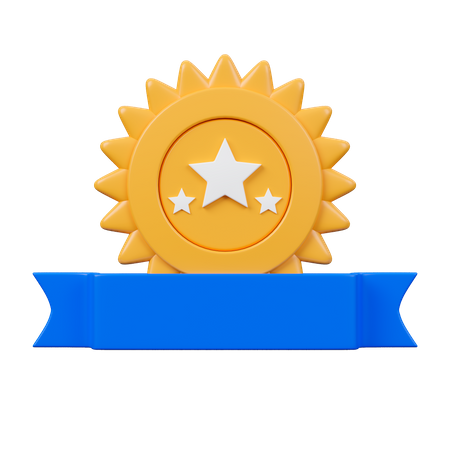 Three Stars Medal  3D Icon