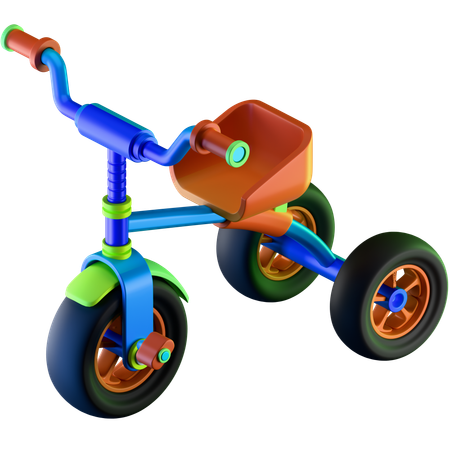 Three Wheel Cycle  3D Icon