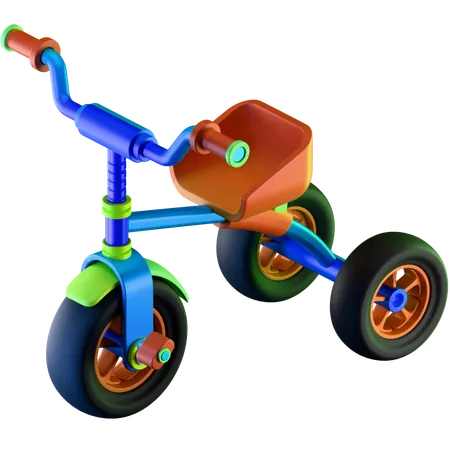 Three Wheel Cycle  3D Icon