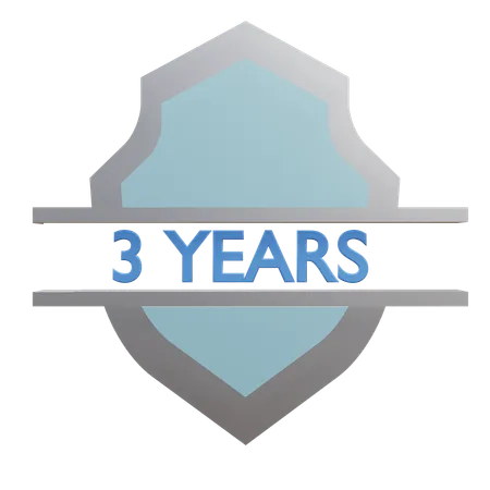 Three Years Warranty  3D Icon
