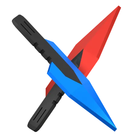 Throwing Knives  3D Icon