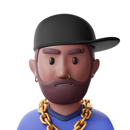 Thug Man  3D Icon
