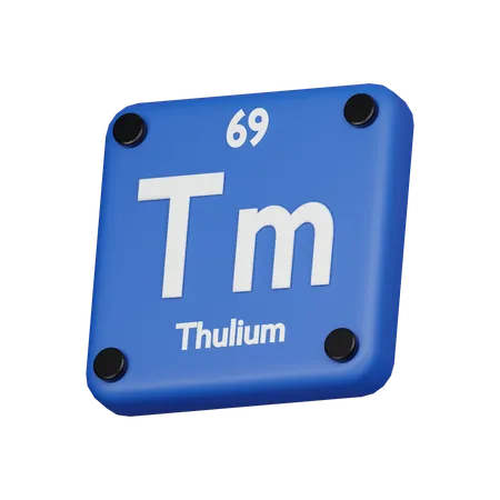 Thulium Element 3 D Icon 3D Icon