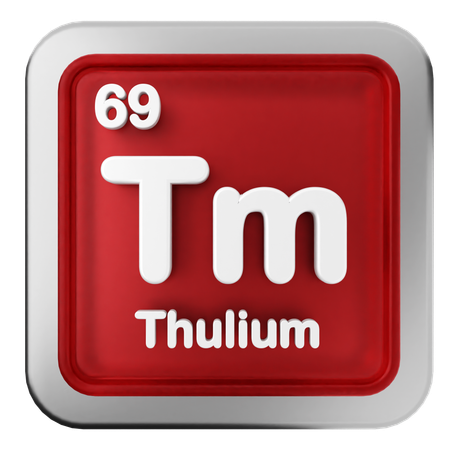 Thulium Periodic Table  3D Icon