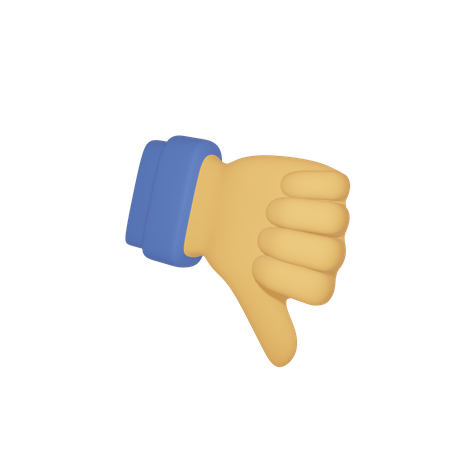 Thumb down  3D Emoji