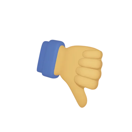 Thumb down  3D Emoji