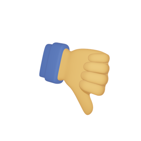 Thumb down  3D Icon