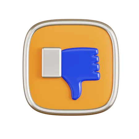 Thumb Down  3D Icon